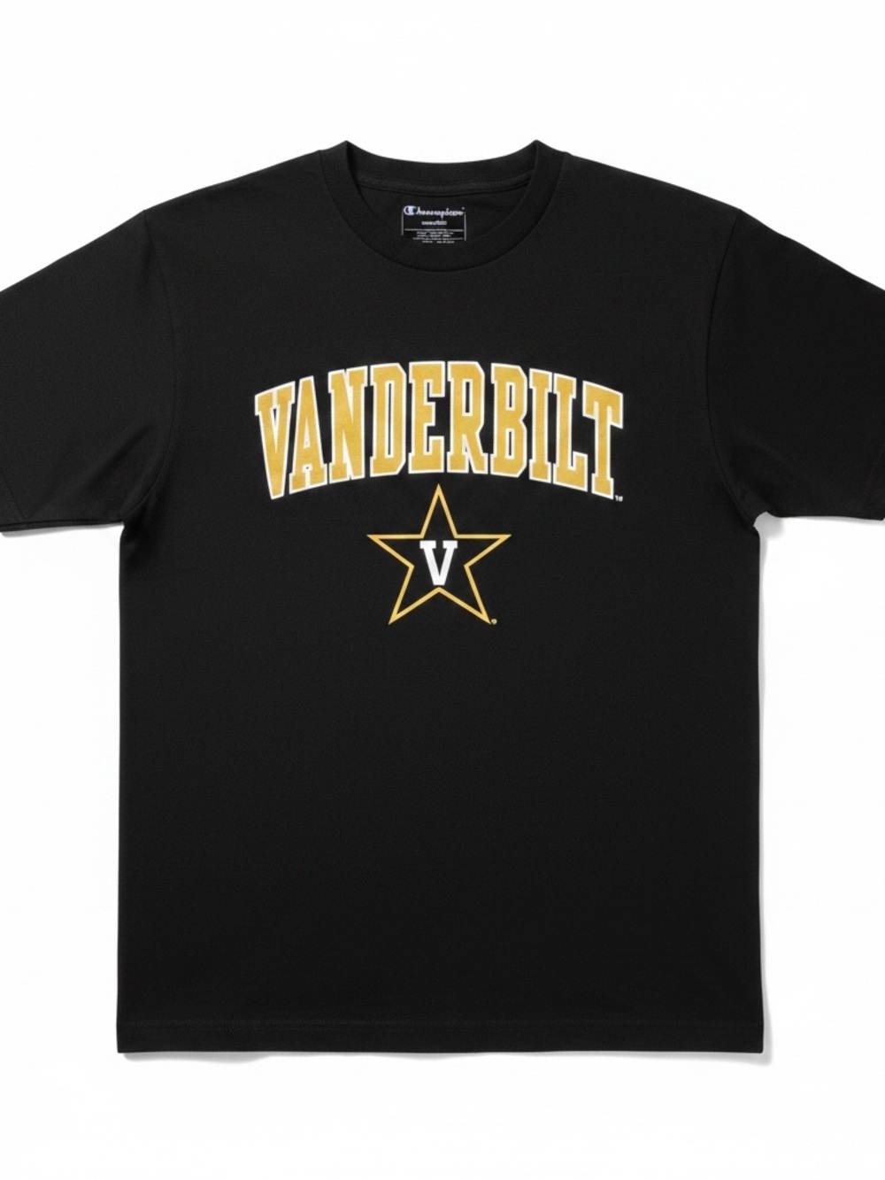Champion Black Vanderbilt Tee Size Medium